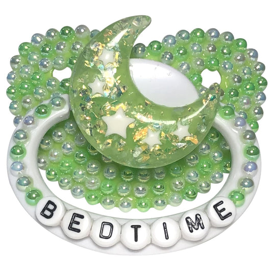 Baby Bear Pacis Adult Pacifier "Bedtime" Green Adult Paci (DDLG/ABDL)