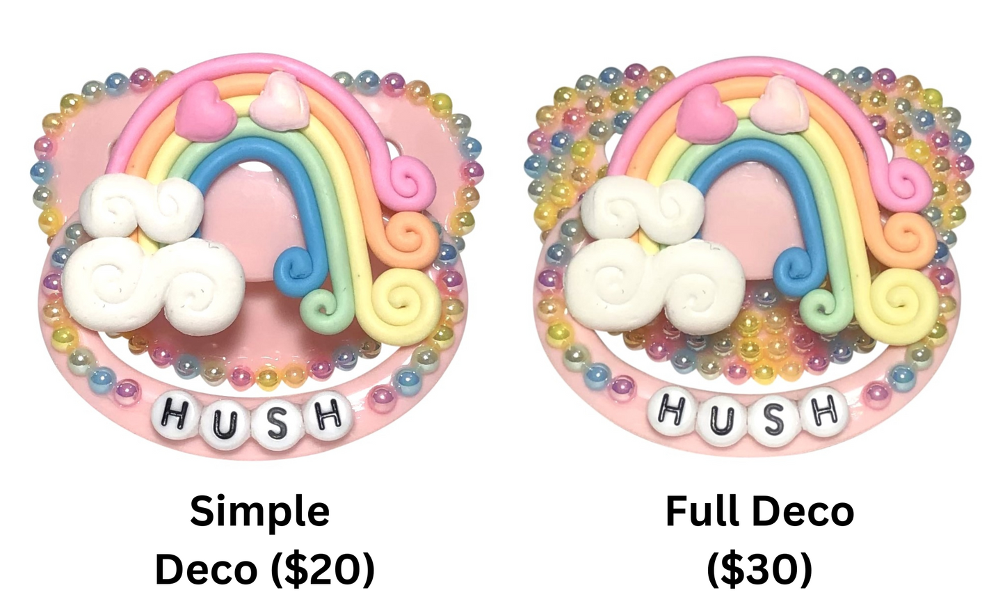 Baby Bear Pacis Adult Pacifier "Hush" Pink Adult Paci (DDLG/ABDL)