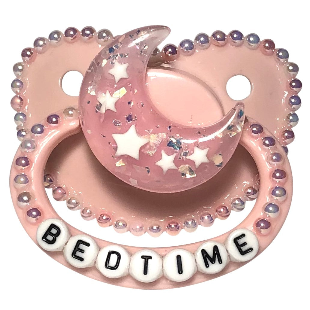 Baby Bear Pacis Adult Pacifier "Bedtime" Pink Adult Paci (DDLG/ABDL)