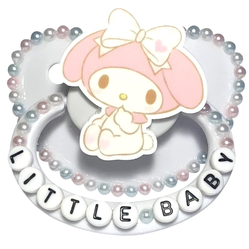Baby Bear Pacis Adult Pacifier "Little Baby" White My Melody Adult Paci (DDLG/ABDL)