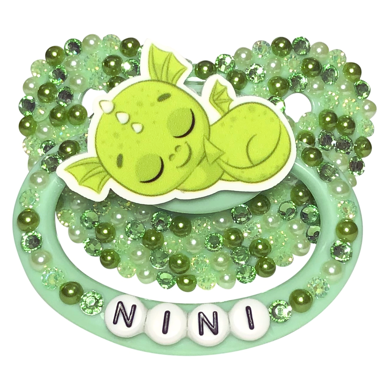 Baby Bear Pacis Adult Pacifier "Nini" Green Adult Paci (DDLG/ABDL)