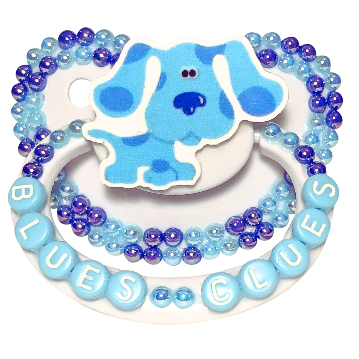 Baby Bear Pacis Adult Pacifier "Blue's Clues" White Adult Paci (DDLG/ABDL)