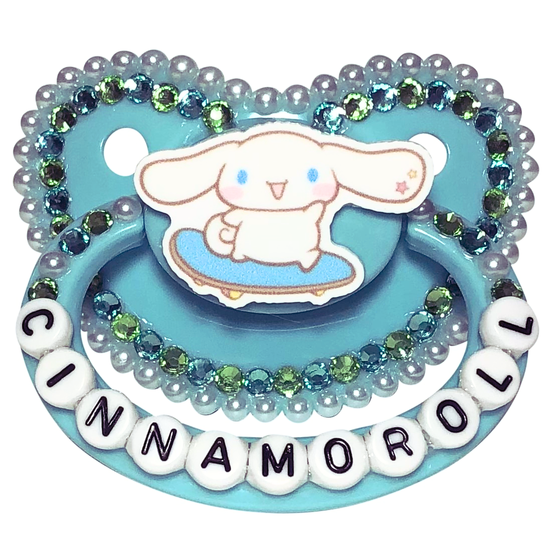 Baby Bear Pacis Adult Pacifier "Cinnamoroll" Teal Adult Paci (DDLG/ABDL)