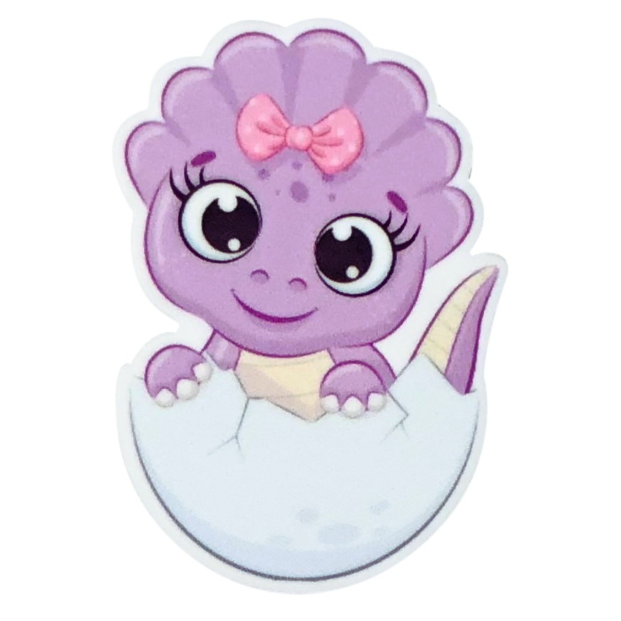 Centerpiece #406 (Purple Dinosaur in Egg)