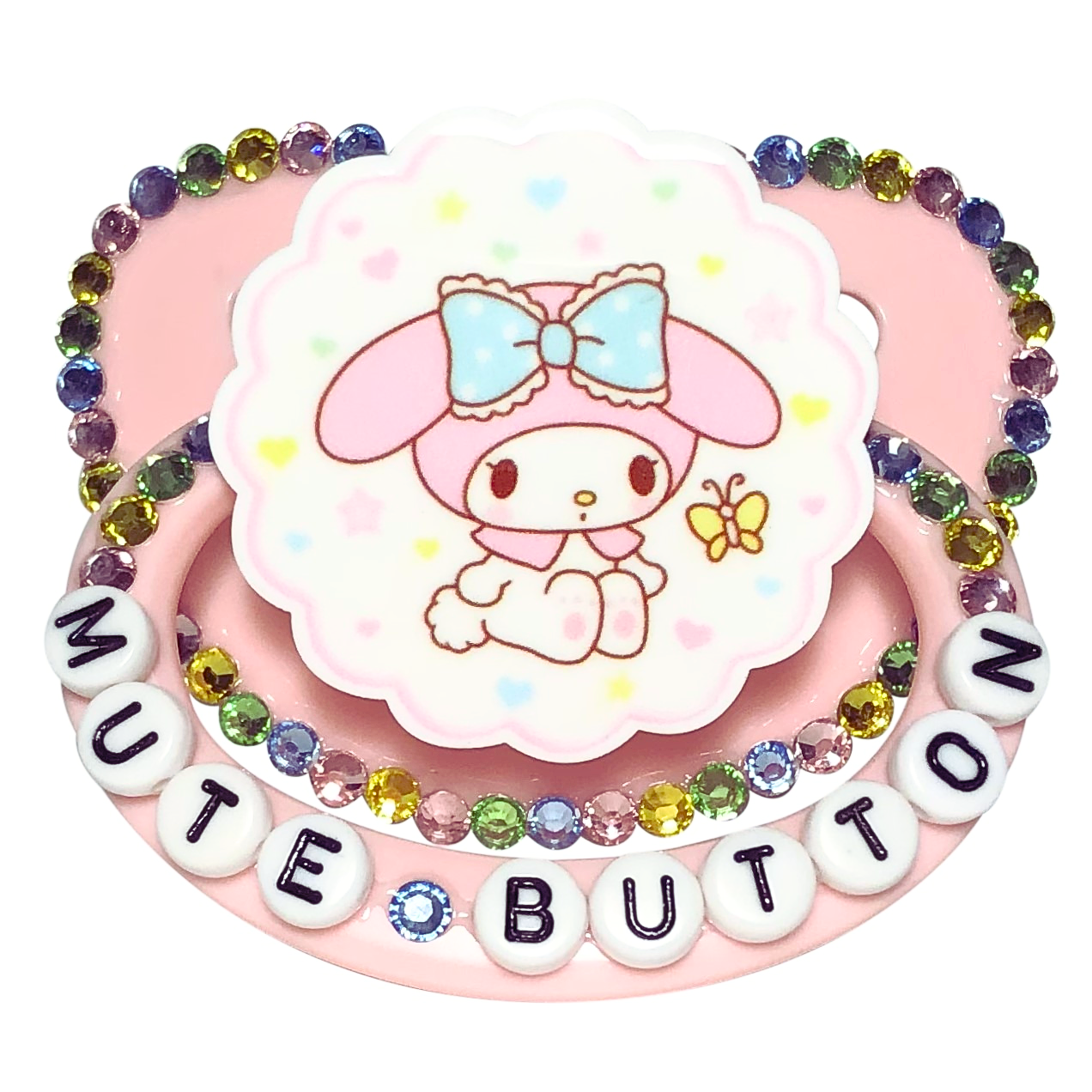 Baby Bear Pacis Adult Pacifier "Mute Button" Pink My Melody Adult Paci (DDLG/ABDL)
