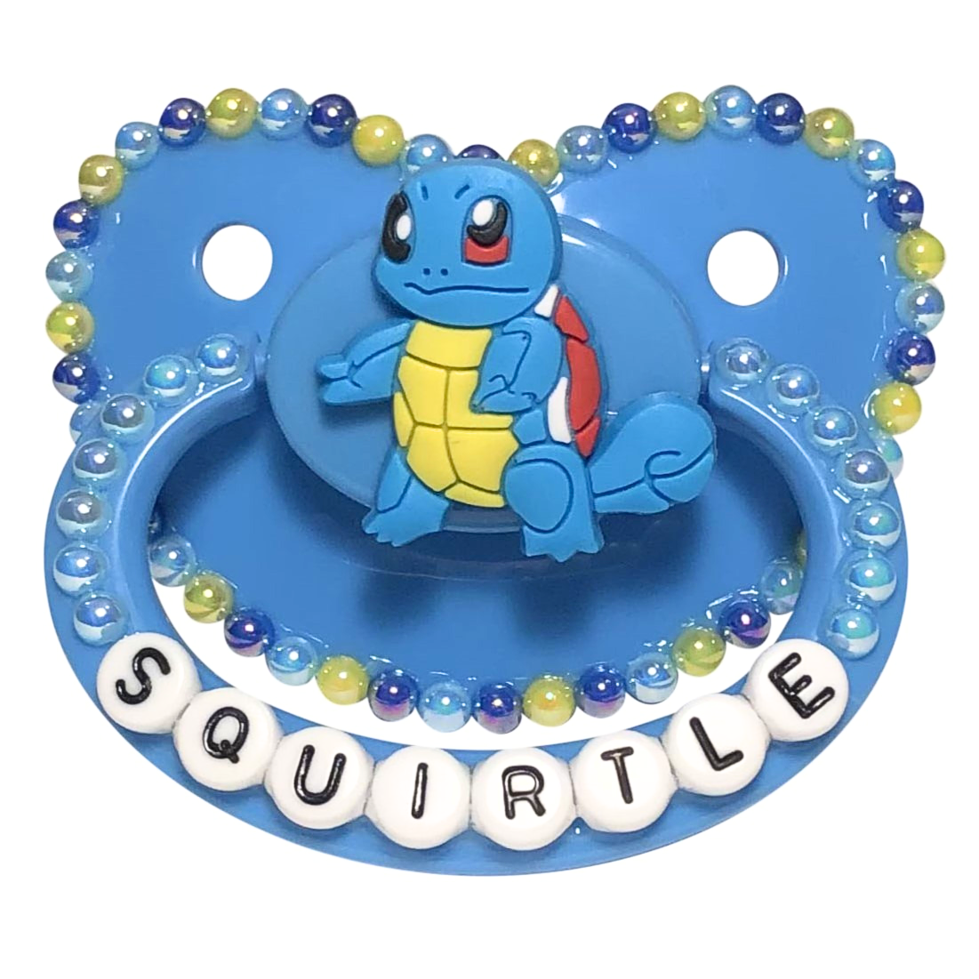 Baby Bear Pacis Adult Pacifier "Squirtle" Blue Pokemon Adult Paci (DDLG/ABDL)