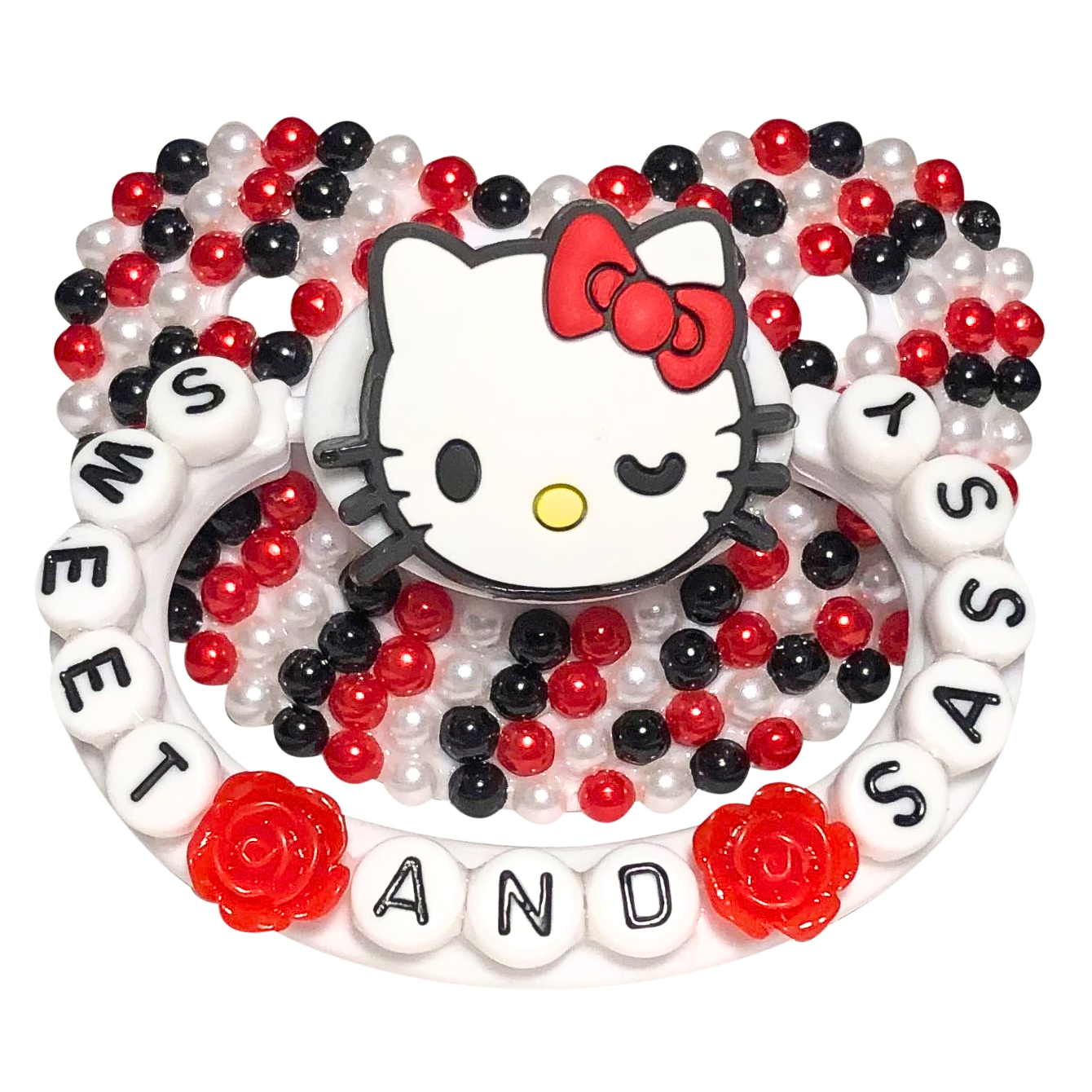 Baby Bear Pacis Adult Pacifier "Sweet and Sassy" Hello Kitty Adult Paci (DDLG/ABDL)