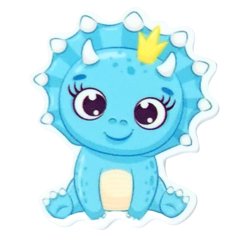 Centerpiece #144 (Blue Triceratops)