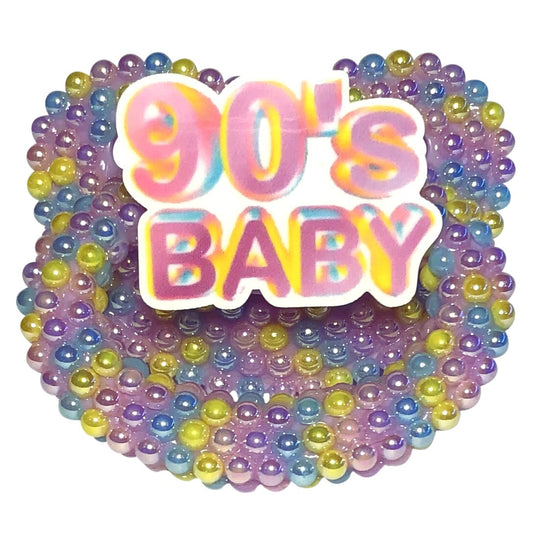 Baby Bear Pacis Adult Pacifier "90's Baby" Purple Adult Paci (DDLG/ABDL)