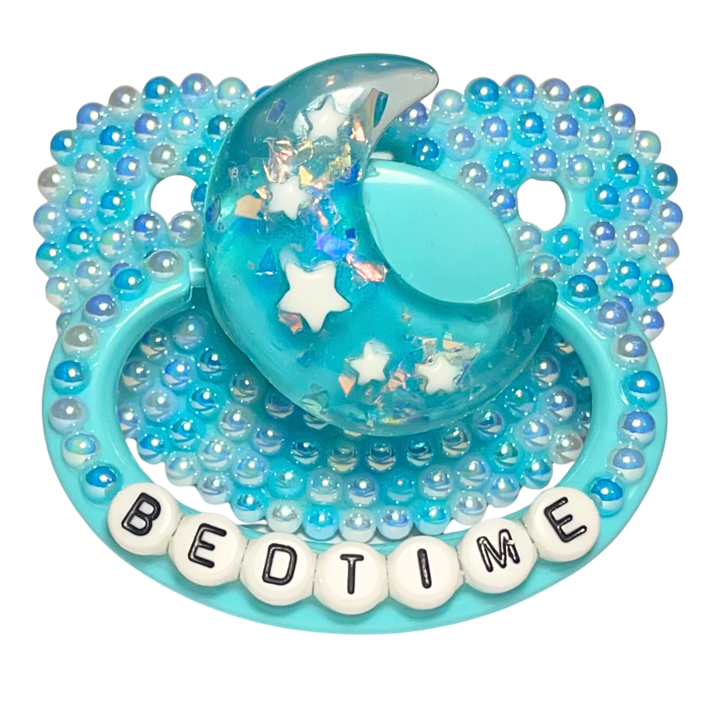 Baby Bear Pacis Adult Pacifier "Bedtime" Teal Adult Paci (DDLG/ABDL)