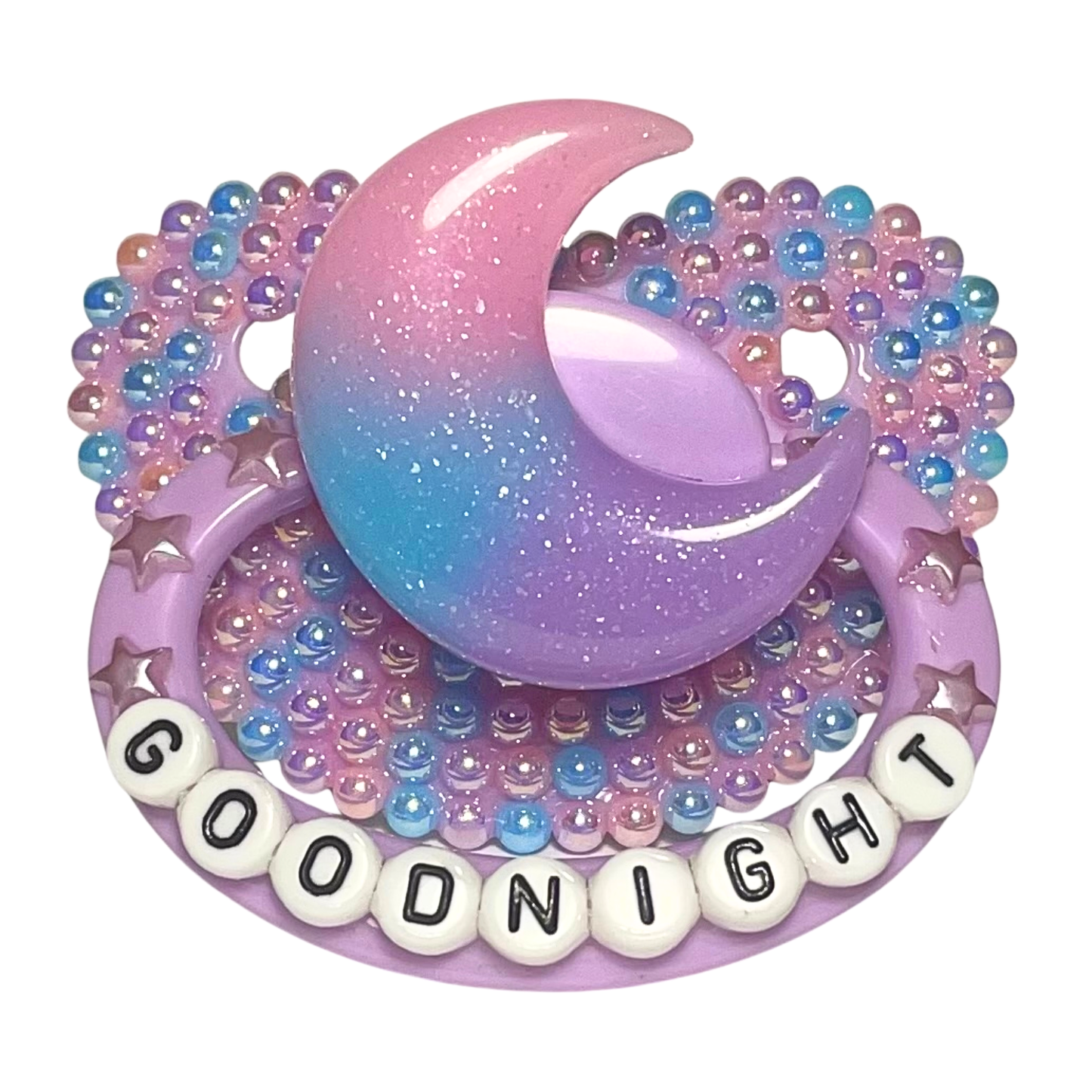 Baby Bear Pacis Adult Pacifier "Goodnight" Purple Adult Paci (DDLG/ABDL)