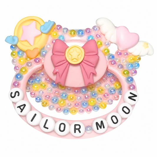 Baby Bear Pacis Adult Pacifier "Sailor Moon" Pink Adult Paci (DDLG/ABDL)