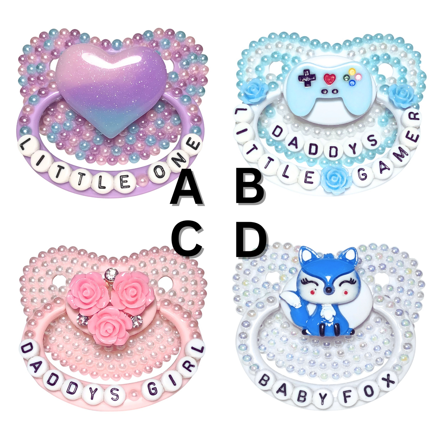 Baby Bear Pacis Custom Build Your Own Adult Pacifier