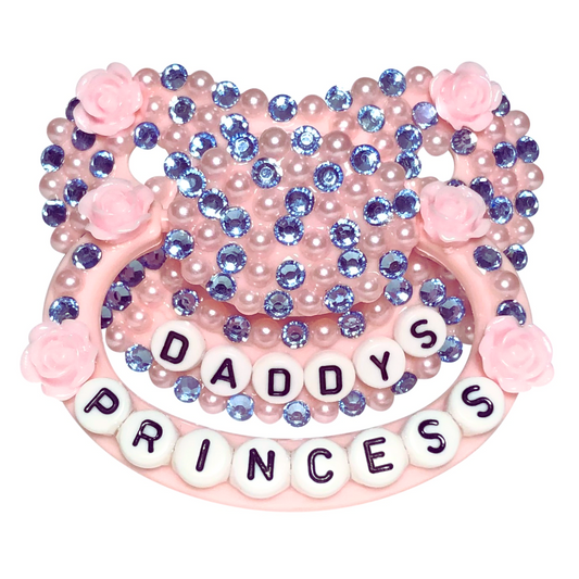 Baby Bear Pacis Adult Pacifier "Daddy's Princess" Pink Adult Paci (DDLG/ABDL)