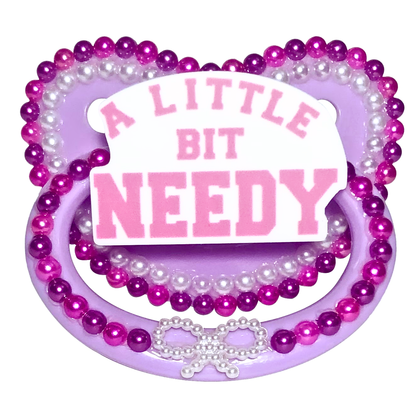 Baby Bear Pacis Adult Pacifier "A Little Bit Needy" Purple Adult Paci (DDLG/ABDL)