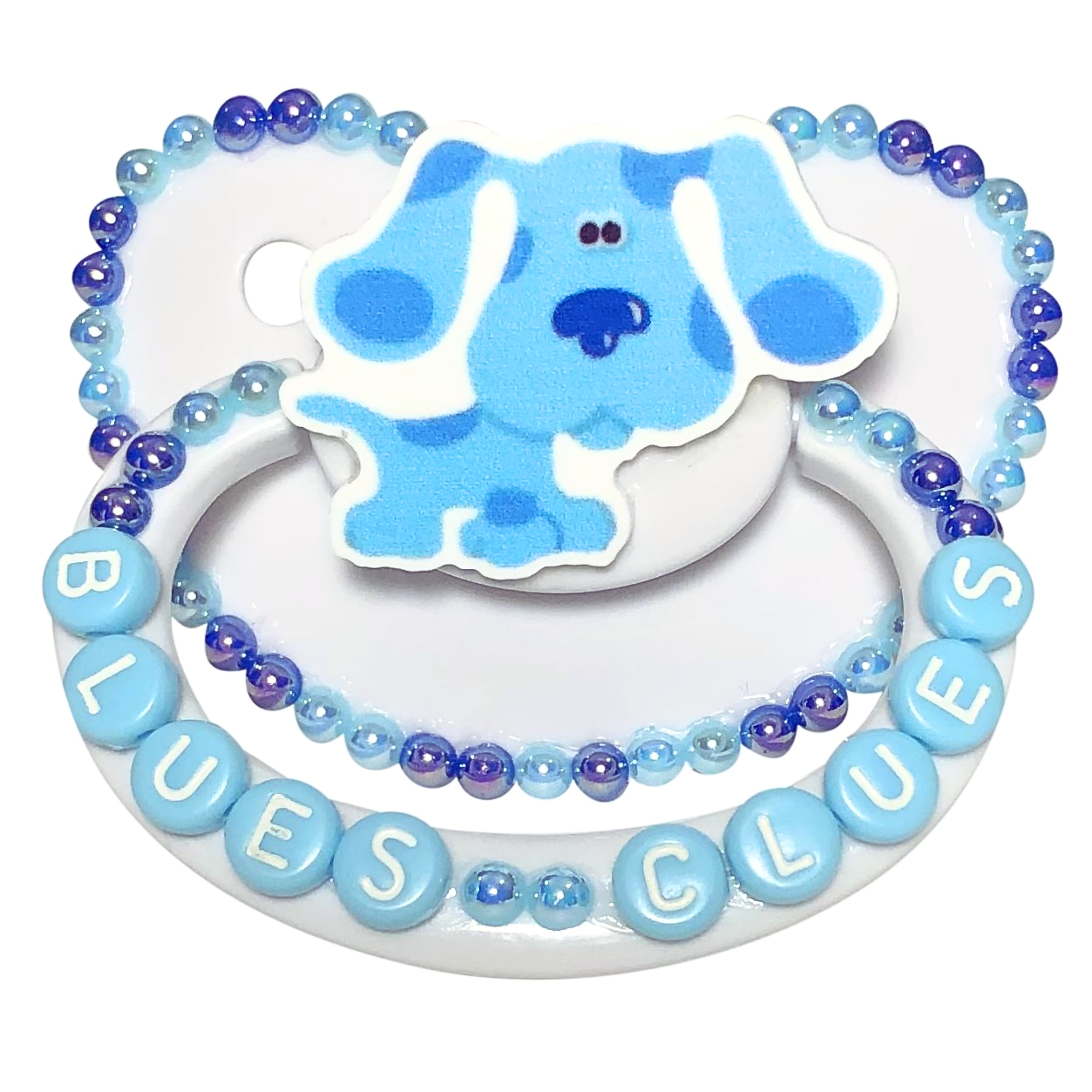 Baby Bear Pacis Adult Pacifier "Blue's Clues" White Adult Paci (DDLG/ABDL)
