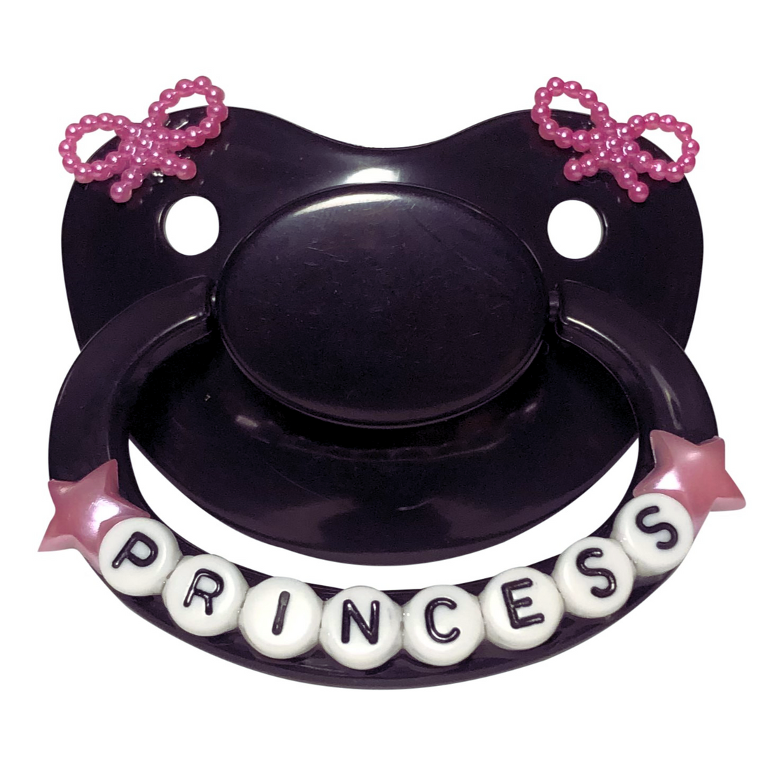 Princess Paci Baby Bear Pacis Adult Pacifier Princess Black Adult Paci (DDLG/ABDL) – BBP