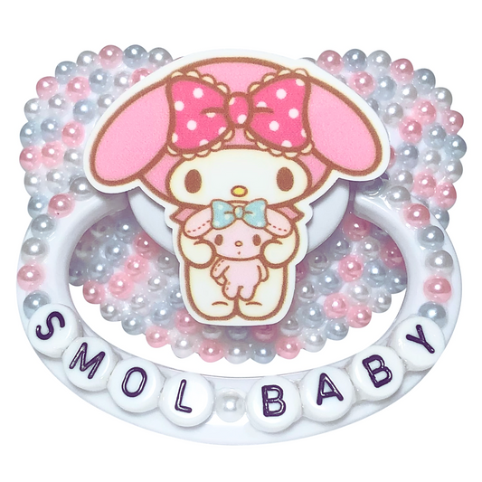 Baby Bear Pacis Adult Pacifier "Smol Baby" White Adult Paci (DDLG/ABDL)